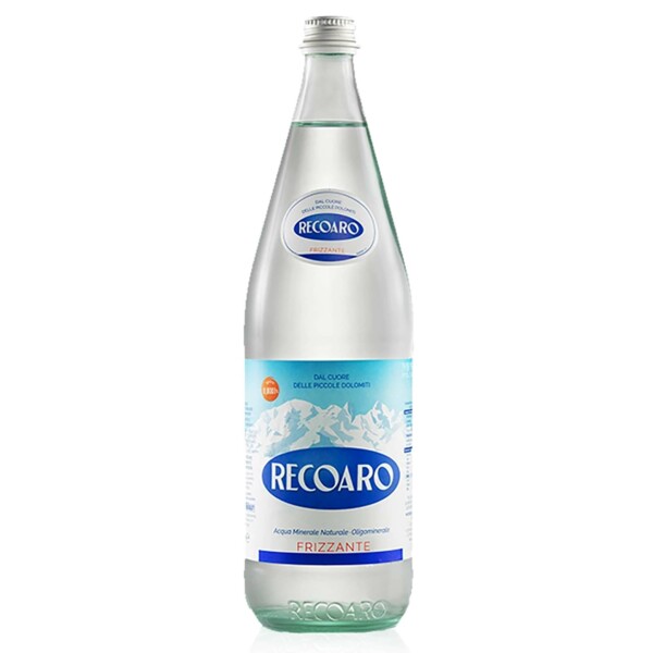 Recoaro | Acqua frizzante Recoaro x 12 bottiglie x 1 litro