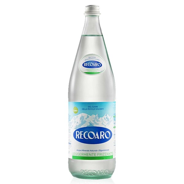 Recoaro | Acqua leggermente frizzante Recoaro x 12 bottiglie x 1 litro